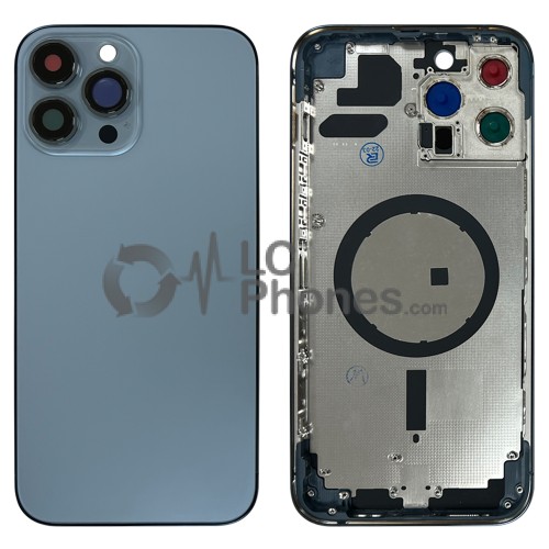 iPhone 13 Pro Max - Back Housing Cover with Buttons Sierra Blue