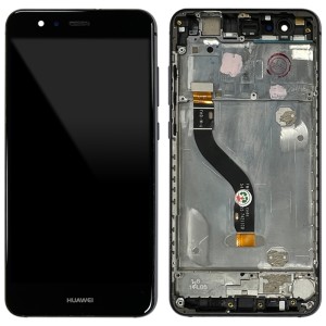 Huawei Ascend P10 Lite WAS-LX1A - Full Front LCD Digitizer Black With Frame (FHD-W-U)