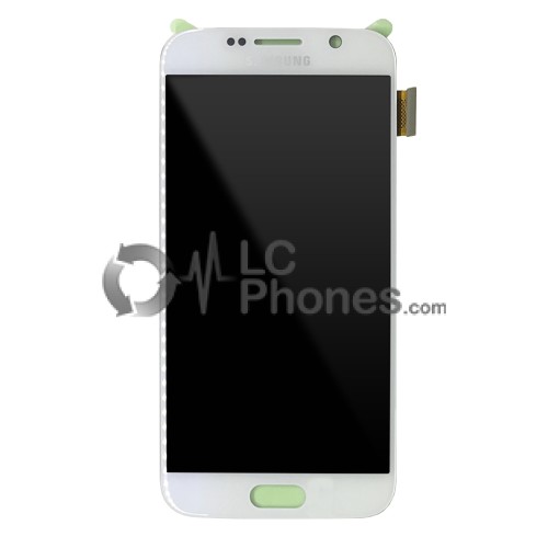 Samsung Galaxy S6 G920F - Full Front LCD Digitizer White < Service Pack >