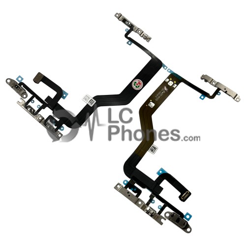 iPhone 12 / 12 Pro - Power & Volume Flex Cable with Metal Bracket