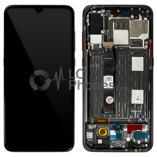 Xiaomi Mi 9 - Full Front LCD Digitizer with Frame Piano Black