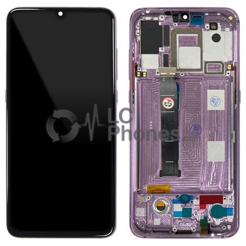 Xiaomi Mi 9 - Full Front LCD Digitizer with Frame Lavender Violet