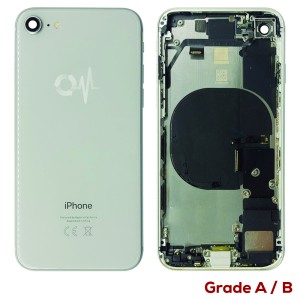 iPhone 8 - Back Housing Cover Full Assembly Grade A/B White 