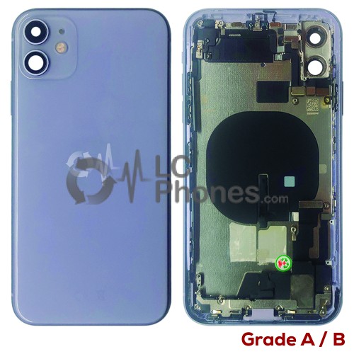 iPhone 11 - Back Housing Cover Full Assembly Grade A/B Purple (Original Used)