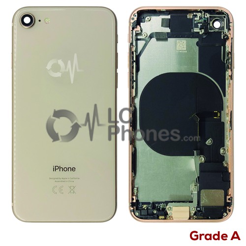 iPhone 8 - Back Housing Cover Full Assembly Grade A Gold (Original Used)