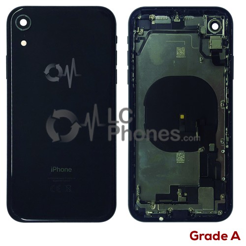 iPhone XR - Back Housing Cover Full Assembly Grade A Black (Original Used)