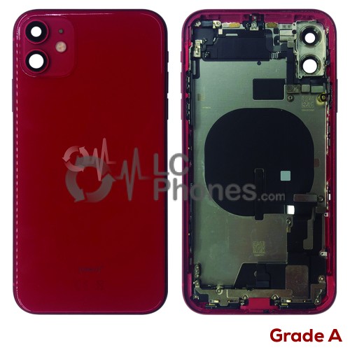 iPhone 11 - Back Housing Cover Full Assembly Grade A Red (Original Used)