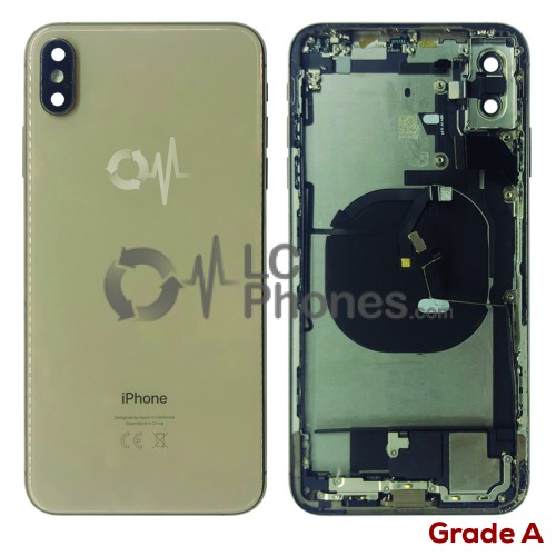 iPhone XS Max - Back Housing Cover Full Assembly Grade A Gold (Original Used)