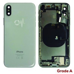 iPhone X - Back Housing Cover Full Assembly Grade A Silver 