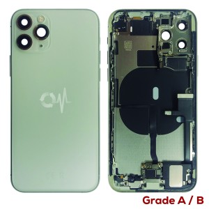 iPhone 11 Pro - Back Housing Cover Full Assembly Grade A/B Matte Silver 