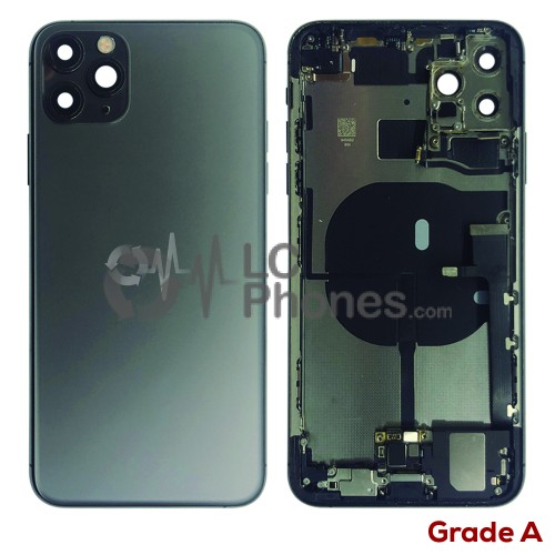 iPhone 11 Pro Max - Back Housing Cover Full Assembly Grade A Matte Space Grey (Original Used)