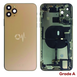 iPhone 11 Pro Max - Back Housing Cover Full Assembly Grade A Matte Gold 