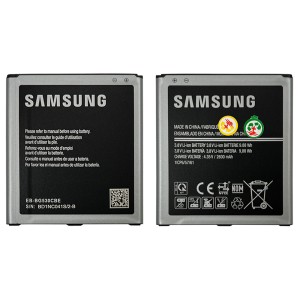 Samsung Galaxy Grand Prime G530 / G531F / J5 2015 J500 / J3 2016 J320 - Battery EB-BG530BBE 2600mAh 9.88Wh 