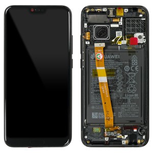 Huawei Honor 10 - Full Front LCD Digitizer with Frame Black 