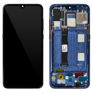 Xiaomi Mi 9 - Full Front LCD Digitizer with Frame Ocean Blue 