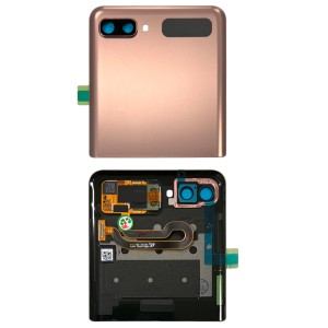 Samsung Galaxy Z Flip 5G F707 - Battery Cover Top & Rear LCD Mystic Bronze 