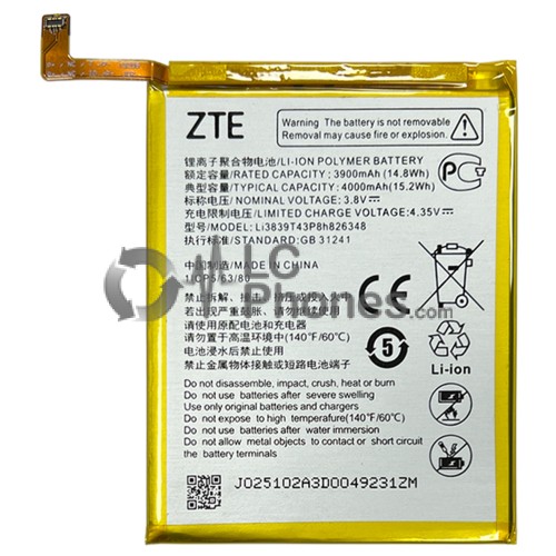 ZTE Blade A51 / A7s - Battery Li3839T43P8h826348 4000mAh 15.2Wh