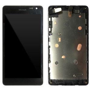 Microsoft Lumia 535 2S - Full Front LCD Digitizer With Frame Black