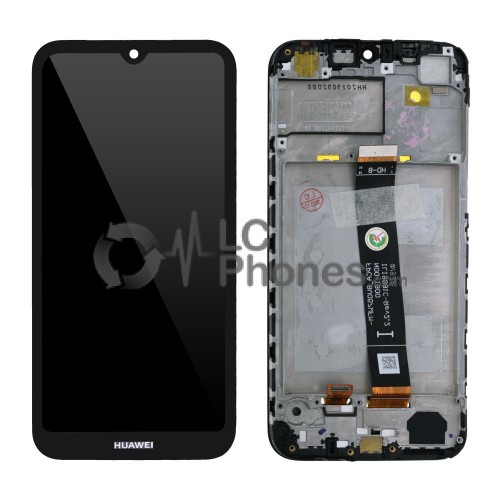 Huawei Y5 (2019) / Honor 8S - Full Front LCD Digitizer With Frame Black (Original Remaded)