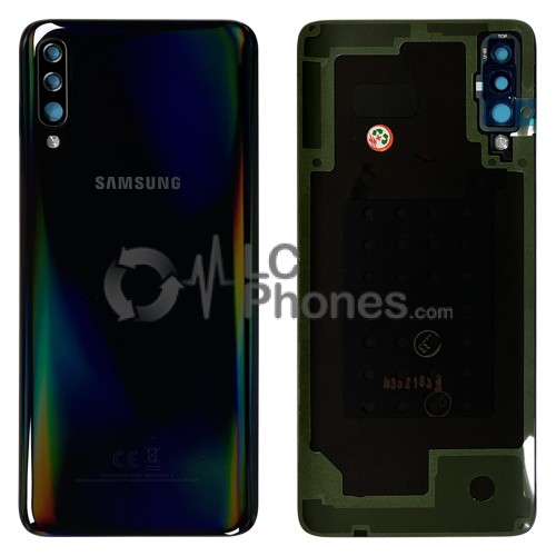 Samsung Galaxy A70 A705 - Battery Cover Original with Camera Lens and Adhesive Black < Service Pack >