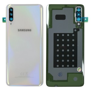 Samsung Galaxy A70 A705 - Battery Cover Original with Camera Lens and Adhesive White 