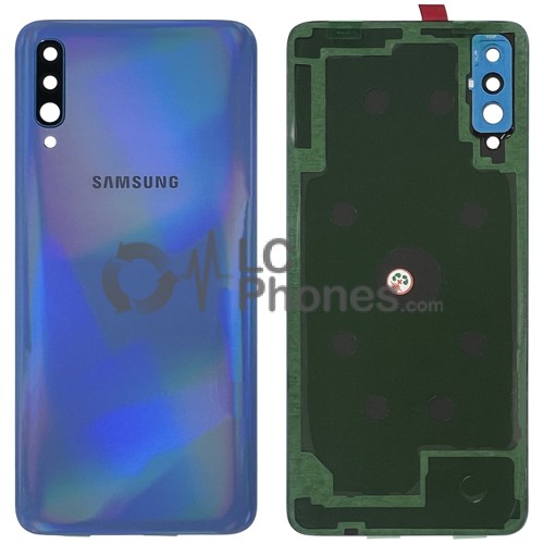 Samsung Galaxy A70 A705 - Battery Cover Original with Camera Lens and Adhesive Blue < Service Pack >