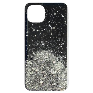 iPhone 13 - Star Glitter Shining TPU Case Black