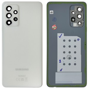 Samsung Galaxy A52s A528 - Battery Cover Original with Camera Lens and Adhesive Awesome White 