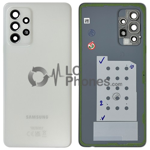 Samsung Galaxy A52s A528 - Battery Cover Original with Camera Lens and Adhesive Awesome White < Service Pack >