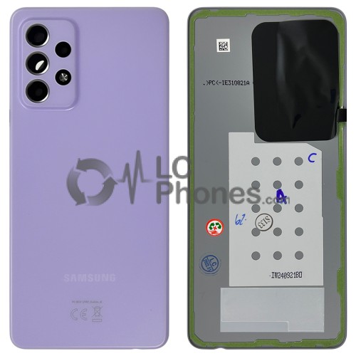 Samsung Galaxy A52 A525 / A52 5G A526 - Battery Cover with Camera Lens and Adhesive Awesome Violet < Service Pack >