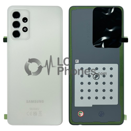 Samsung Galaxy A72 A725 / A72 5G A726 - Battery Cover with Camera Lens and Adhesive Awesome White < Service Pack >