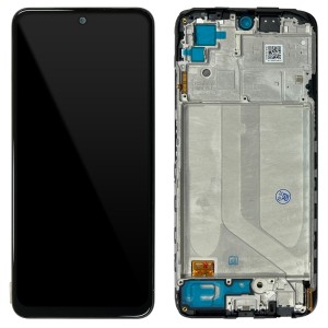 Xiaomi Redmi Note 10S - OEM Full Front LCD Digitizer with Frame Shadow Black