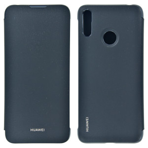Huawei Y7 (2019) - Huawei PU Wallet Flip Cover Black