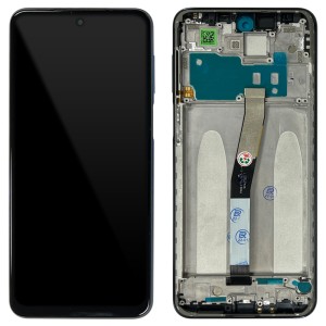 Xiaomi Redmi Note 9 Pro - Full Front LCD Digitizer with Frame Interstellar Gray