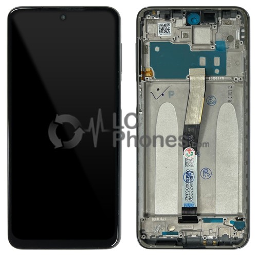 Xiaomi Redmi Note 9 Pro / Redmi Note 9S / Redmi Note 9 Pro Max / Redmi Note 10 Lite - Full Front LCD Digitizer with Frame Glacier White