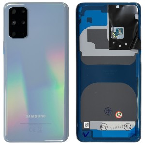 Samsung Galaxy S20+ G985 / S20+ 5G G986 - Battery Cover Original with Camera Lens and Adhesive Cloud Blue 