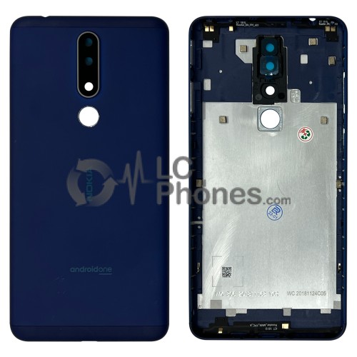 Nokia 3.1 Plus - Back Housing Cover with Camera Lens Blue