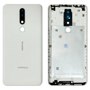 Nokia 3.1 Plus - Back Housing Cover with Camera Lens White