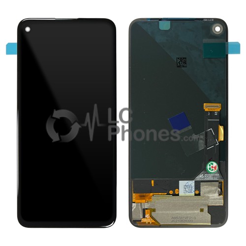 Google Pixel 4a - Full Front LCD / OLED Digitizer Black < Service Pack >