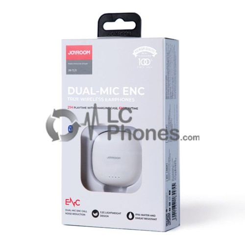 Joyroom - JR-TL11 Dual-Mic Enc True Wireless Earphones White