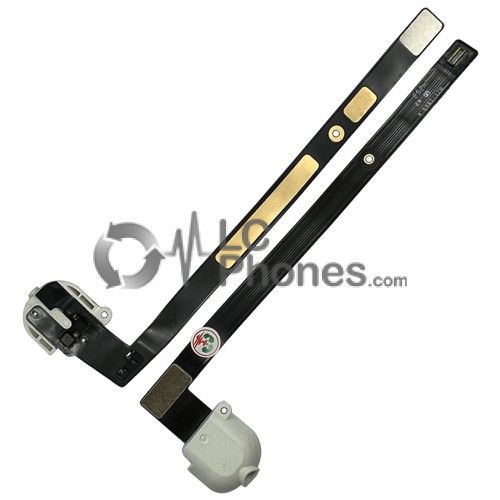 iPad 5th (2017) A1822 / 6th Gen (2018) A1893 - Audio Jack Flex Cable White Wi-Fi Version