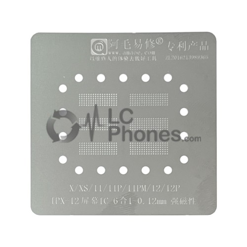 Amaoe - BGA Stencil Screen Touch IC Template for iPhone X-12 Pro