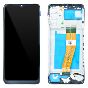 Samsung Galaxy A02s A025M (LATAM) - Full Front LCD Digitizer with Frame Black (Latin America Version)