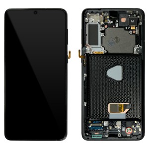 Samsung Galaxy S21+ 5G G996 - Full Front LCD Digitizer With Frame Phantom Black  Without Camera