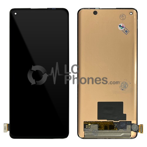 OnePlus 8 - Full Front LCD Digitizer Black (Original Remaded)