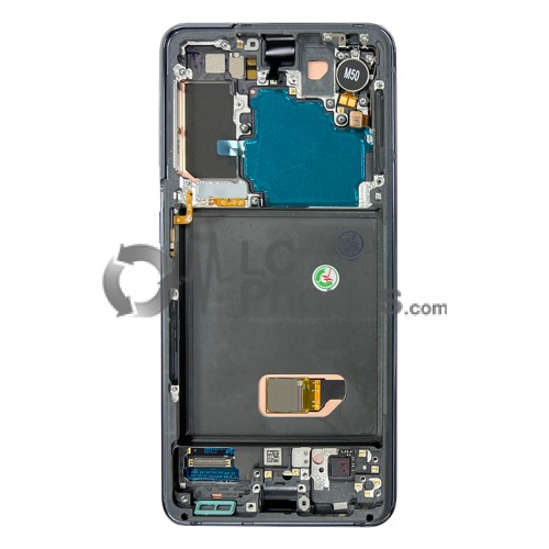 Samsung Galaxy S21 5G G991 - Full Front LCD Digitizer With Frame Phantom Gray < Service Pack > Without Camera