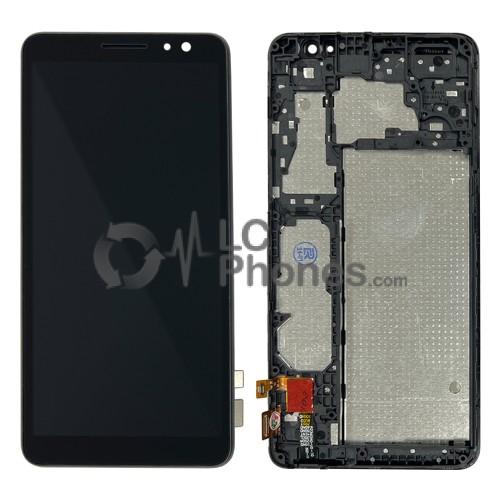 Alcatel 1B 2020 5002H - Full Front LCD Digitizer with Frame Black