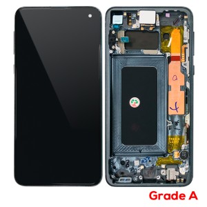 Samsung Galaxy S10e G970F - Full Front LCD Digitizer With Frame Black  Grade A
