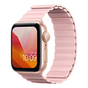 Apple Watch 2 / 3 / 4 / 5 / SE / 6 / 7 (38mm / 40mm) - Kingxbar Magnetic Band Strap Pink