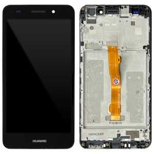 Huawei Ascend Y6 II - Full Front LCD Digitizer with Frame Black